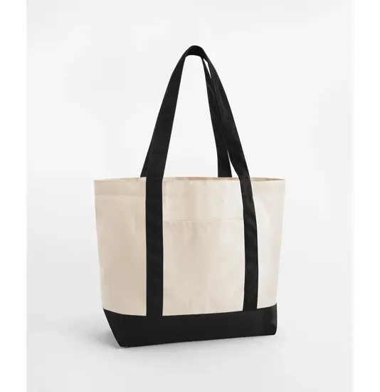 Borsa shopper stile college in cotone biologico EarthAware® Westford Mill