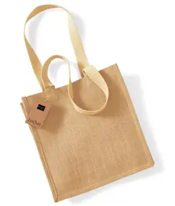 Borsa tote compatta in juta Westford Mill