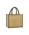 Borsa tote media in iuta naturale inamidata Westford Mill