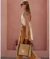 Borsa tote media in iuta naturale inamidata Westford Mill