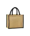 Borsa tote media in iuta naturale inamidata Westford Mill