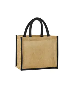Borsa tote media in iuta naturale inamidata Westford Mill