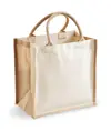Borsa tote midi in iuta Printers Westford Mill
