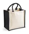 Borsa tote midi in iuta Printers Westford Mill