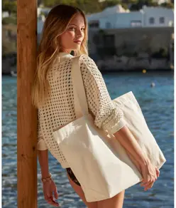 Borsa tote XL biologica marina EarthAware® Westford Mill