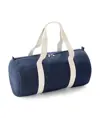 Borsone cilindrico in denim Bagbase