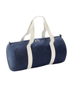 Borsone cilindrico in denim Bagbase