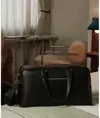 Borsone da weekend sartoriale deluxe in PU Quadra