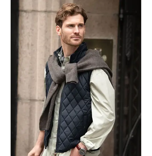 Camden – gilet trapuntato a rombi Nimbus