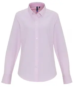 Camicetta da donna a righe Oxford ricca di cotone Premier