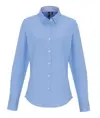 Camicetta da donna a righe Oxford ricca di cotone Premier