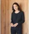Camicetta donna a maniche lunghe con pieghe frontali Henbury