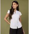 Camicetta donna continental con colletto alla coreana e maniche ad aletta (taglio sfiancato) Kustom Kit