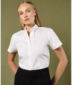 Camicetta Oxford corporate donna a maniche corte (tailored fit) Kustom Kit