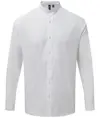 Camicia a maniche lunghe alla coreana con colletto a fascia Premier