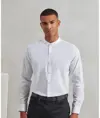 Camicia a maniche lunghe alla coreana con colletto a fascia Premier