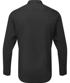 Camicia a maniche lunghe alla coreana con colletto a fascia Premier