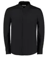 Camicia a maniche lunghe con collo alla coreana (tailored fit) Kustom Kit