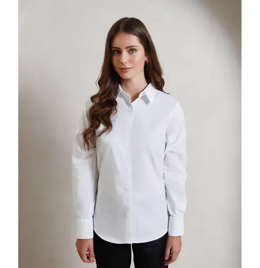 Camicia a maniche lunghe da donna Oxford signature Premier