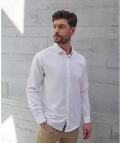 Camicia a maniche lunghe 'effetto cotone' Coolplus® Henbury