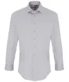 Camicia a maniche lunghe elasticizzata in popeline di cotone Premier