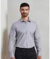 Camicia a maniche lunghe elasticizzata in popeline di cotone Premier