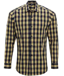 Camicia a maniche lunghe in cotone a quadri Mulligan Premier