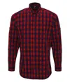 Camicia a maniche lunghe in cotone a quadri Mulligan Premier