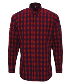 Camicia a maniche lunghe in cotone a quadri Mulligan Premier