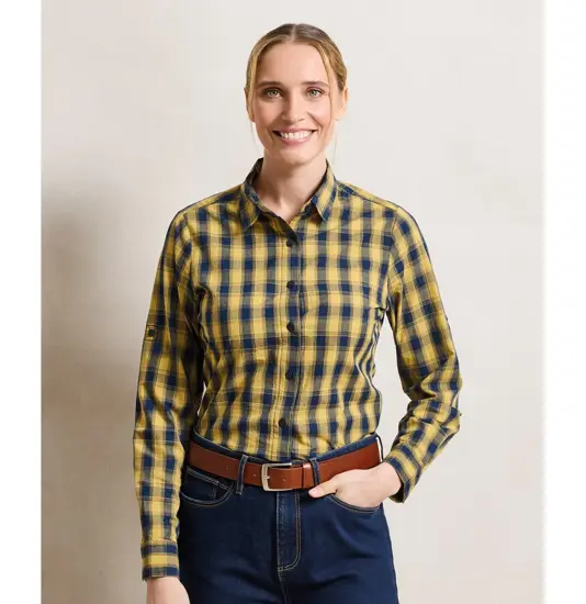 Camicia a quadri in cotone a maniche lunghe donna Mulligan Premier