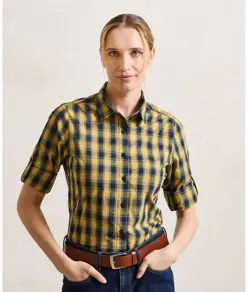 Camicia a quadri in cotone a maniche lunghe donna Mulligan Premier
