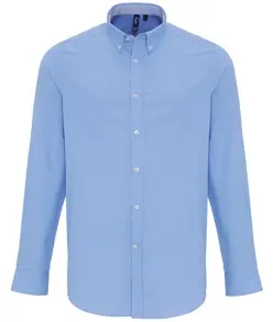 Camicia a righe Oxford ricca di cotone Premier