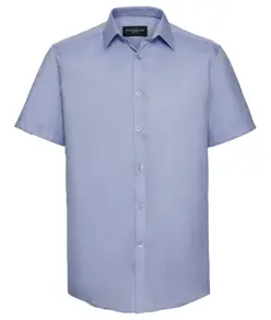 Camicia a spina di pesce a maniche corte Russell