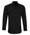 Camicia attillata a maniche lunghe in popeline Premier