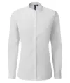 Camicia da donna alla coreana con colletto a fascia Premier