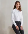 Camicia da donna alla coreana con colletto a fascia Premier