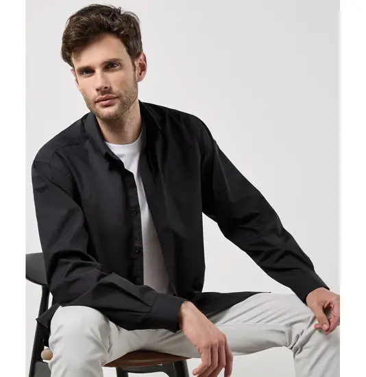Camicia da lavoro a maniche lunghe Workforce (taglio classico) Kustom Kit