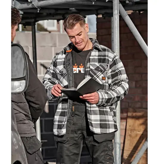 Camicia da lavoro a quadri imbottita Scruffs