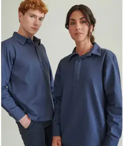 Camicia da lavoro stile pullover in drill Front Row