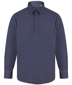 Camicia da lavoro stile pullover in drill Front Row