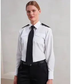 Camicia da pilota a maniche lunghe da donna Premier