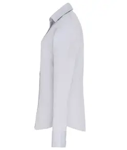 Camicia donna a maniche lunghe elasticizzata in popeline di cotone Premier