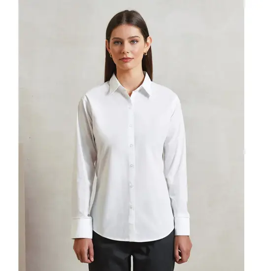 Camicia donna a maniche lunghe in popeline Supreme Premier