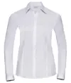 Camicia donna a spina di pesce a maniche lunghe Russell
