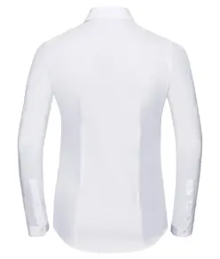 Camicia donna a spina di pesce a maniche lunghe Russell