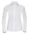 Camicia donna a spina di pesce a maniche lunghe Russell