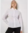 Camicia donna con collo alla coreana a maniche lunghe (taglio sagomato) Kustom Kit