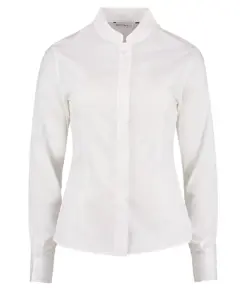 Camicia donna con collo alla coreana a maniche lunghe (taglio sagomato) Kustom Kit
