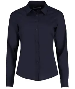 Camicia donna in popeline a maniche lunghe Kustom Kit
