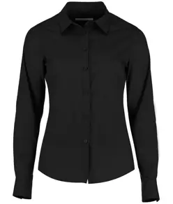 Camicia donna in popeline a maniche lunghe Kustom Kit